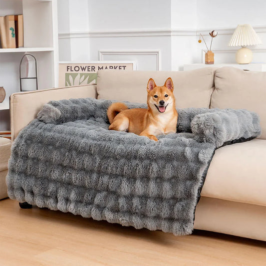 Fluffy Fuzzy Calming Dog Bed Sofa Protector Pet Mat