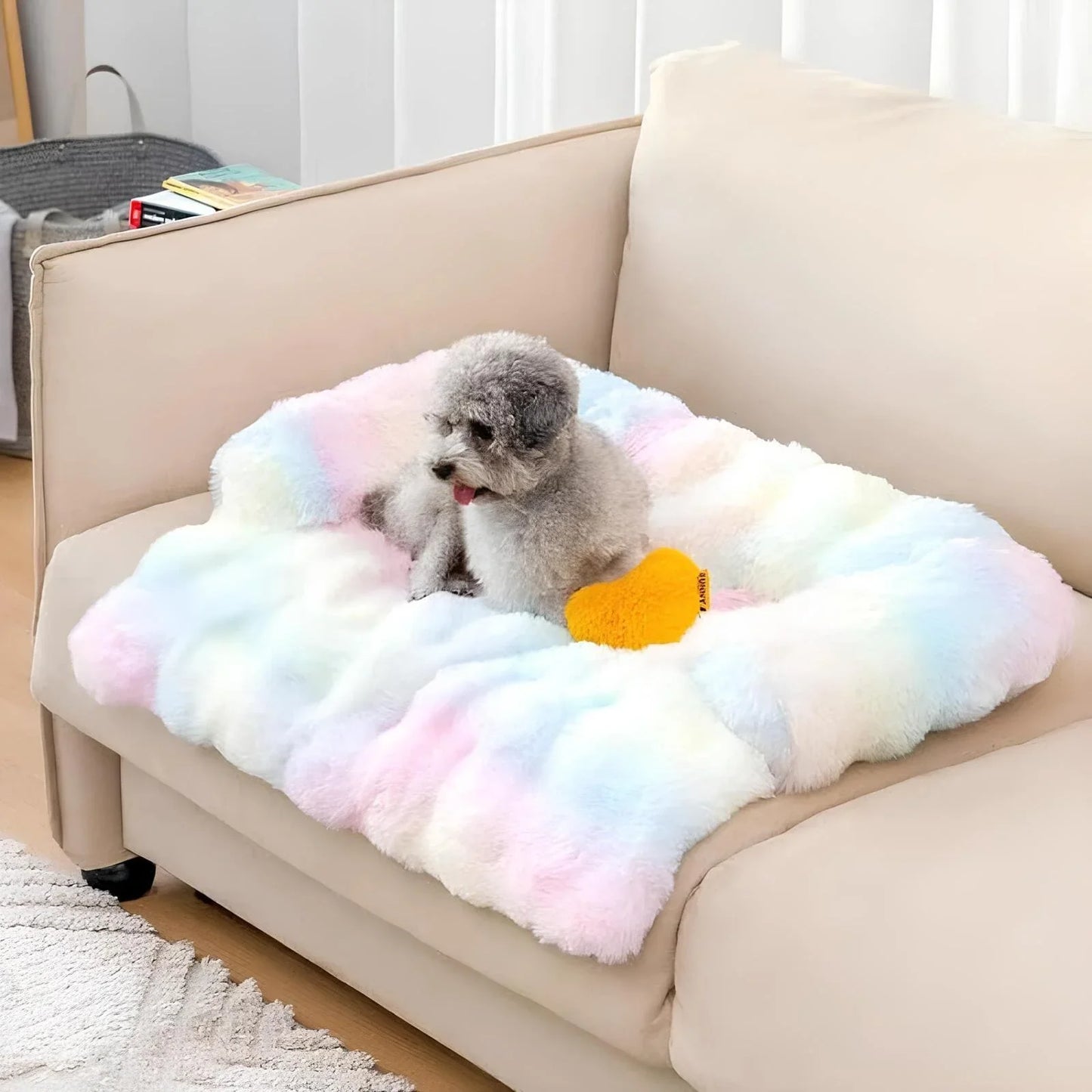 Fluffy Fuzzy Calming Dog Bed Sofa Protector Pet Mat